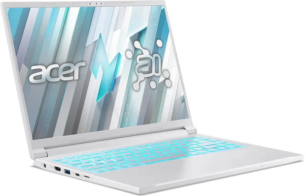 Ноутбук Acer 14.5 Nitro V 14 AI ANV14-62-R94Z 1920x1200 IPS/Ryzen 5 AI 340/16GB/1TB/RTX 5050 8GB/DOS/White (NH.QW5EU.003) - фото 9