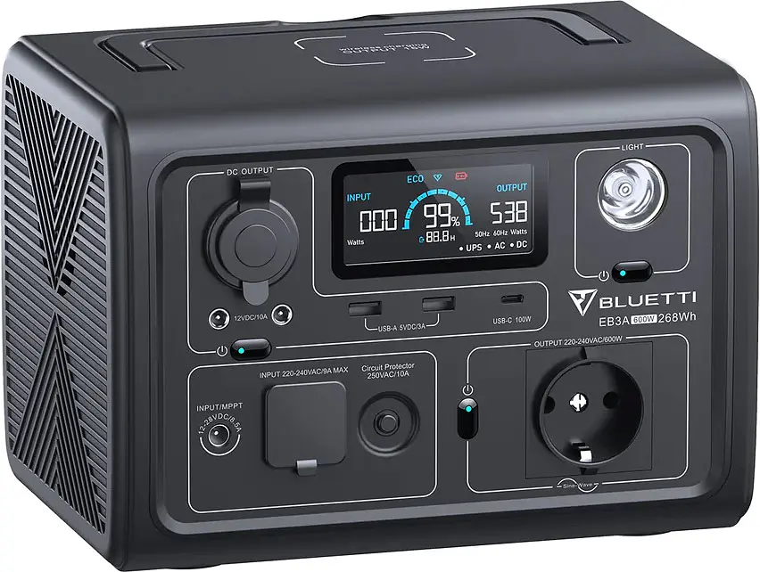 Зарядна станція BLUETTI EB3A 600W 268Wh [76422] - фото 5