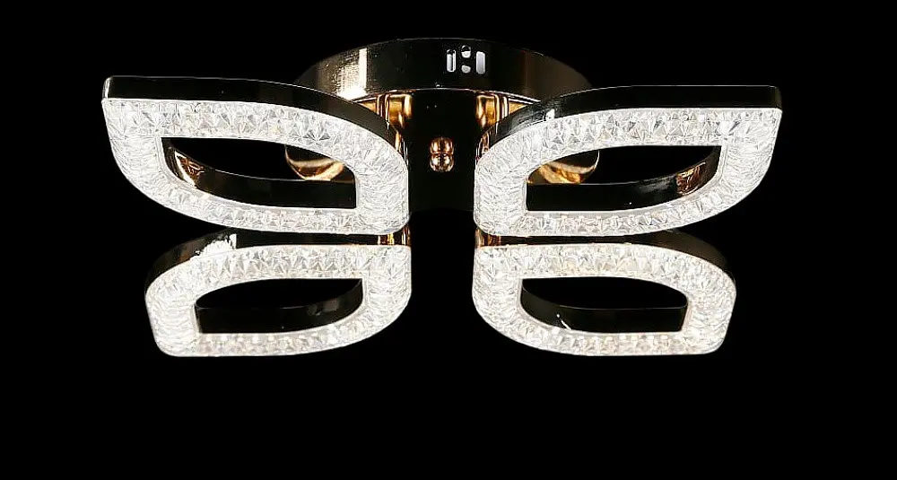 Люстра стельова LED Splendid Ray LT8005/4, 80W, золото, білий, сучасний стиль з пультом, димер - фото 4