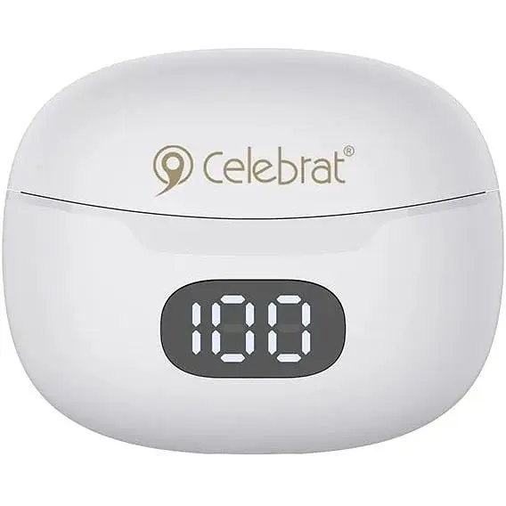 Навушники Celebrat W34 TWS Headphones White - фото 2