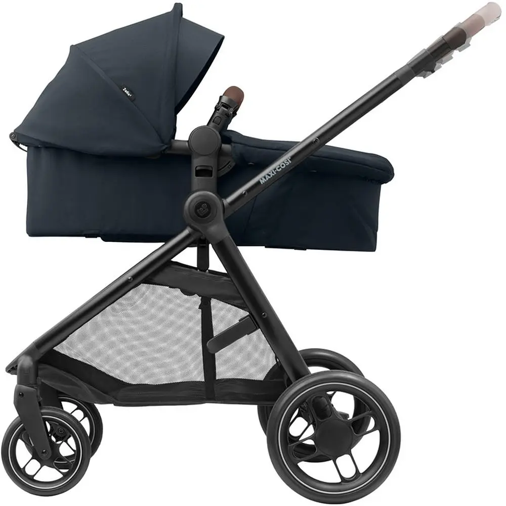 Коляска-трансформер Maxi-Cosi Zelia 3 Duo Essential Black, 3 в 1, з автокріслом CabrioFix i-Size, чорна (1930672110) - фото 5