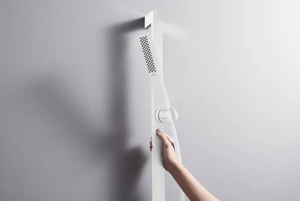Душова штанга Hansgrohe Unica Puro E 65 см зі шлангом matt white 24404700 - фото 3