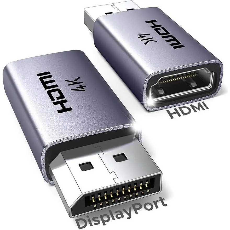 Перехідник Ugreen DP130 DisplayPort — HDMI 4K 2 шт. сірий (55935) [175317] - фото 2