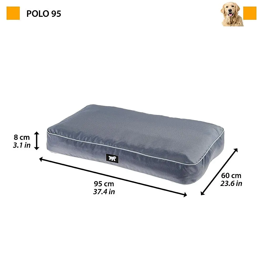 Подушка для собак та котів Ferplast Polo 95 сіра 95x60x8 см 81089121 - фото 2