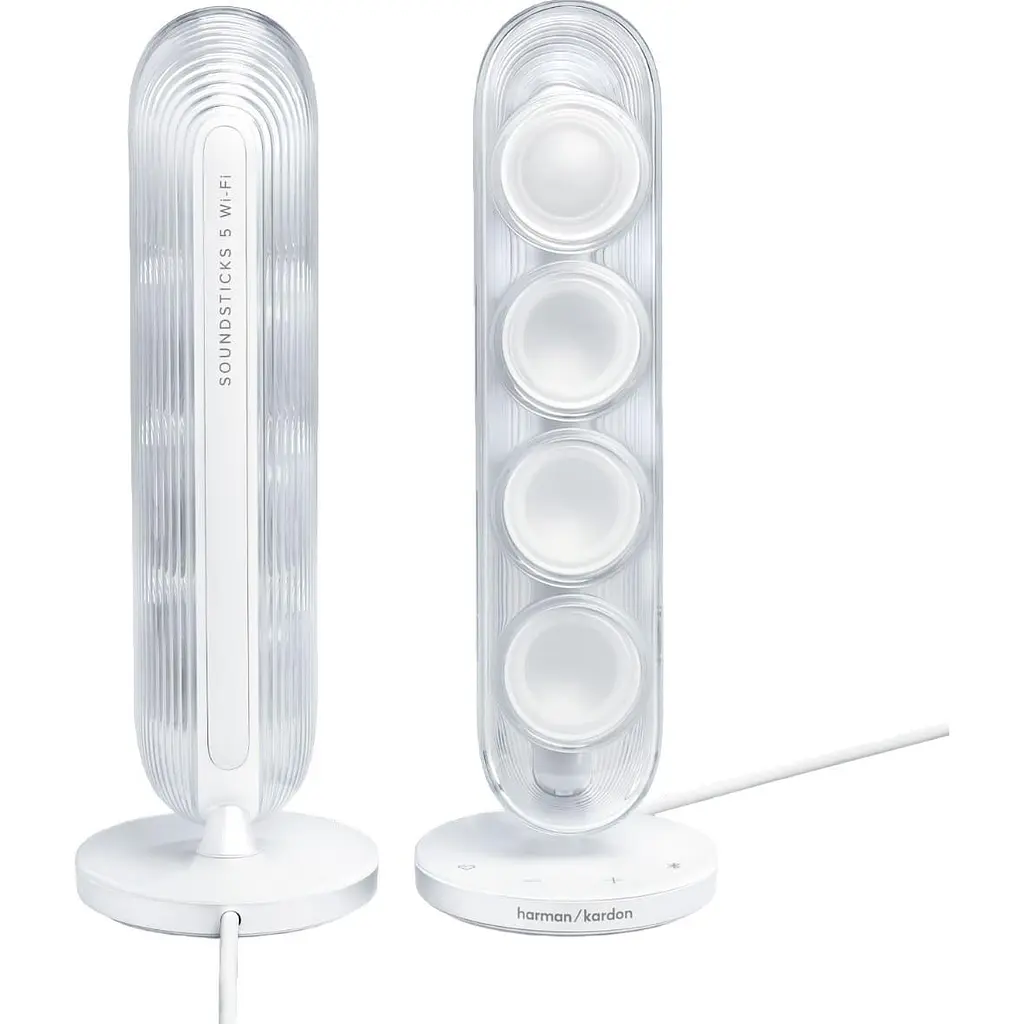 Акустическая система HARMAN KARDON SoundSticks 5 Wi-Fi White (HKSOUNDSTK5WFWEP) - фото 4