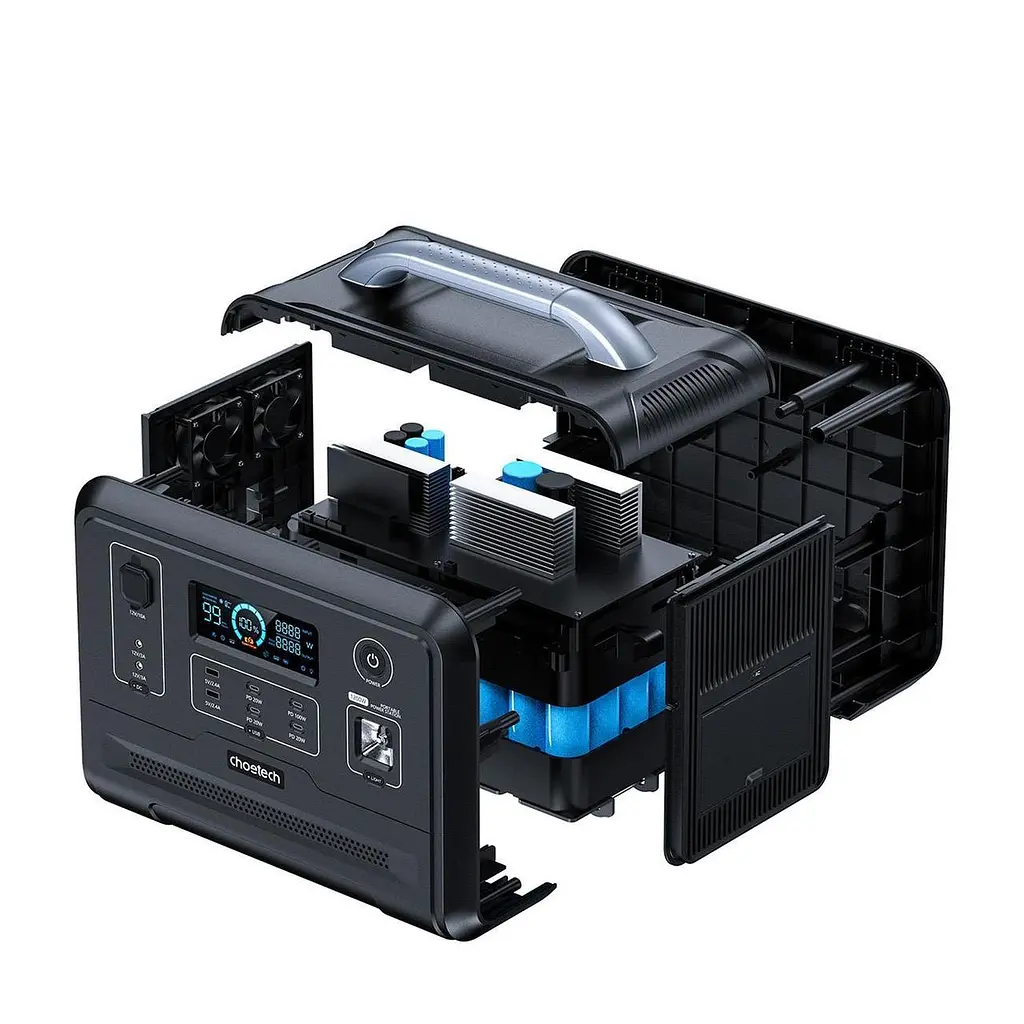 Зарядна станція портативна Choetech BS005 1200 Вт (960 Вт*годинник) - фото 3