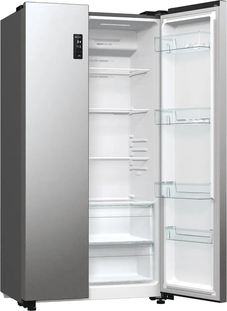 Холодильник Gorenje SBS 179х67х92см 2 двери 356(191) л А++ NF+ матовый серый (NRR9185EAXL) - фото 7