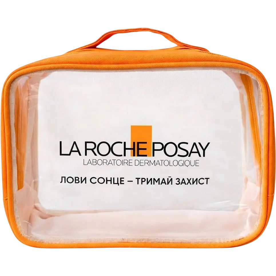 Набір: Сонцезахисний спрей для обличчя La Roche-Posay Anthelios XL SPF 50+ 75 мл + Очищувальний гель-крем La Roche-Posay Toleriane для чутливої шкіри 50 мл + Косметичка La Roche-Posay - фото 8