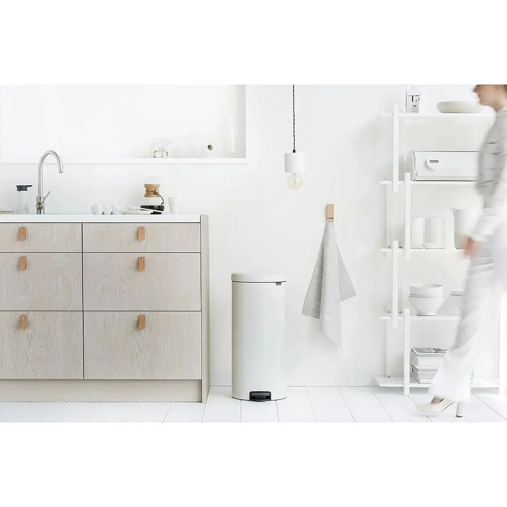 Відро для сміття Brabantia Pedal Bin біле 30 л (111785) - фото 4