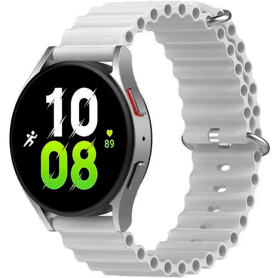 Універсальний ремінець для смарт-годинників Ocean Band 20mm Light Grey [122652] - фото 4