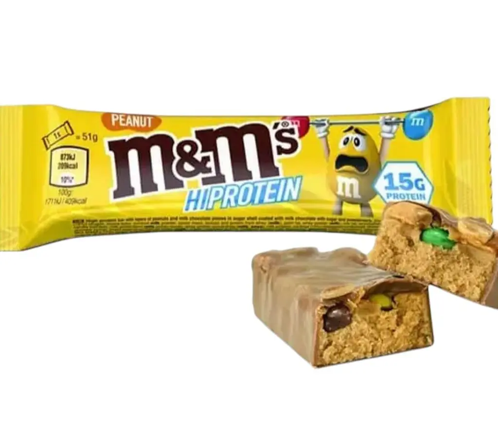 Шоколадний батончик M&M's Hi Protein Peanut Milk Chocolate Bar 51 г - фото 2