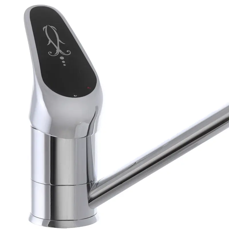 Смеситель для кухни Haiba Magic 004 с черной ручкой HB0687 Хром - фото 2