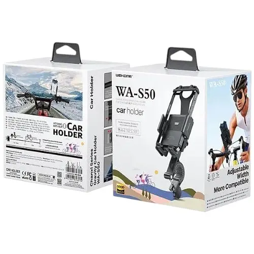 Тримач для велосипеда мотоцикла WK WA-S50 Gravity Phone Holder 4.7 - 6.7" - фото 2