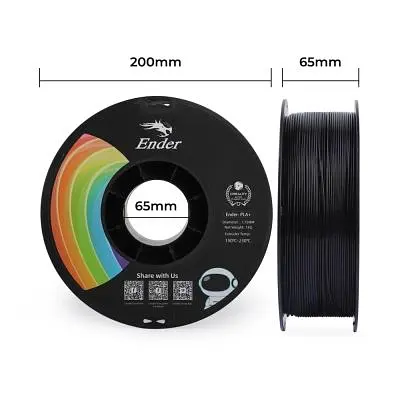 Пластик для 3D-принтера Creality PLA+ 1кг, 1.75мм, black (3301010306) - фото 7