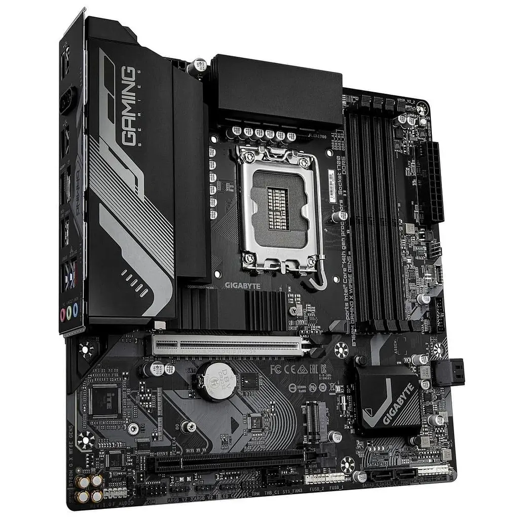 Материнська плата GIGABYTE B760M GAMING X WIFI6E GEN5 (B760M GAMING X WIFI6E GEN5) (Socket 1700, Intel B760, Micro-ATX) - фото 2