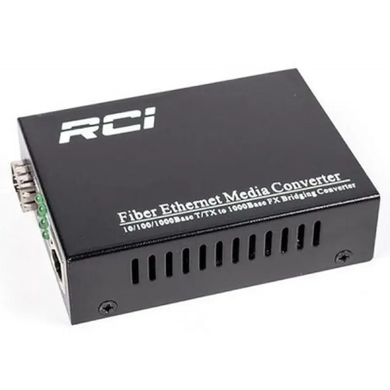 Медіаконвертер RCI 1G, SFP slot, RJ45, standart size metal case (RCI300S-G) - фото 4