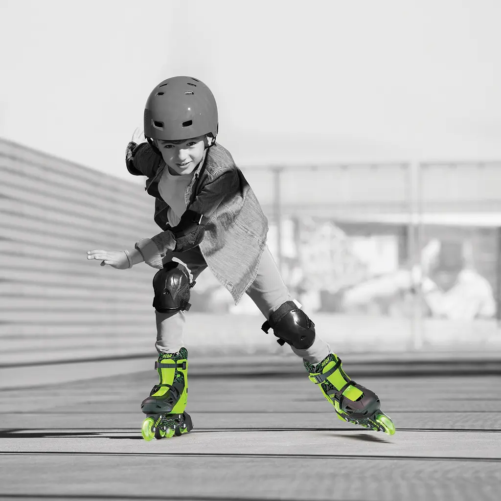 Ролики Neon Combo Skates Розмір 34-37 Салатовий - фото 8