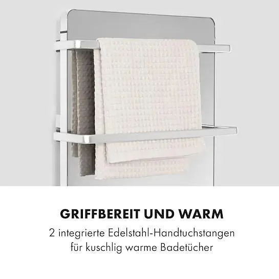 Инфракрасный обогреватель для ванной комнаты Klarstein Hot Spot Crystal Flow LED (10035036) - фото 3