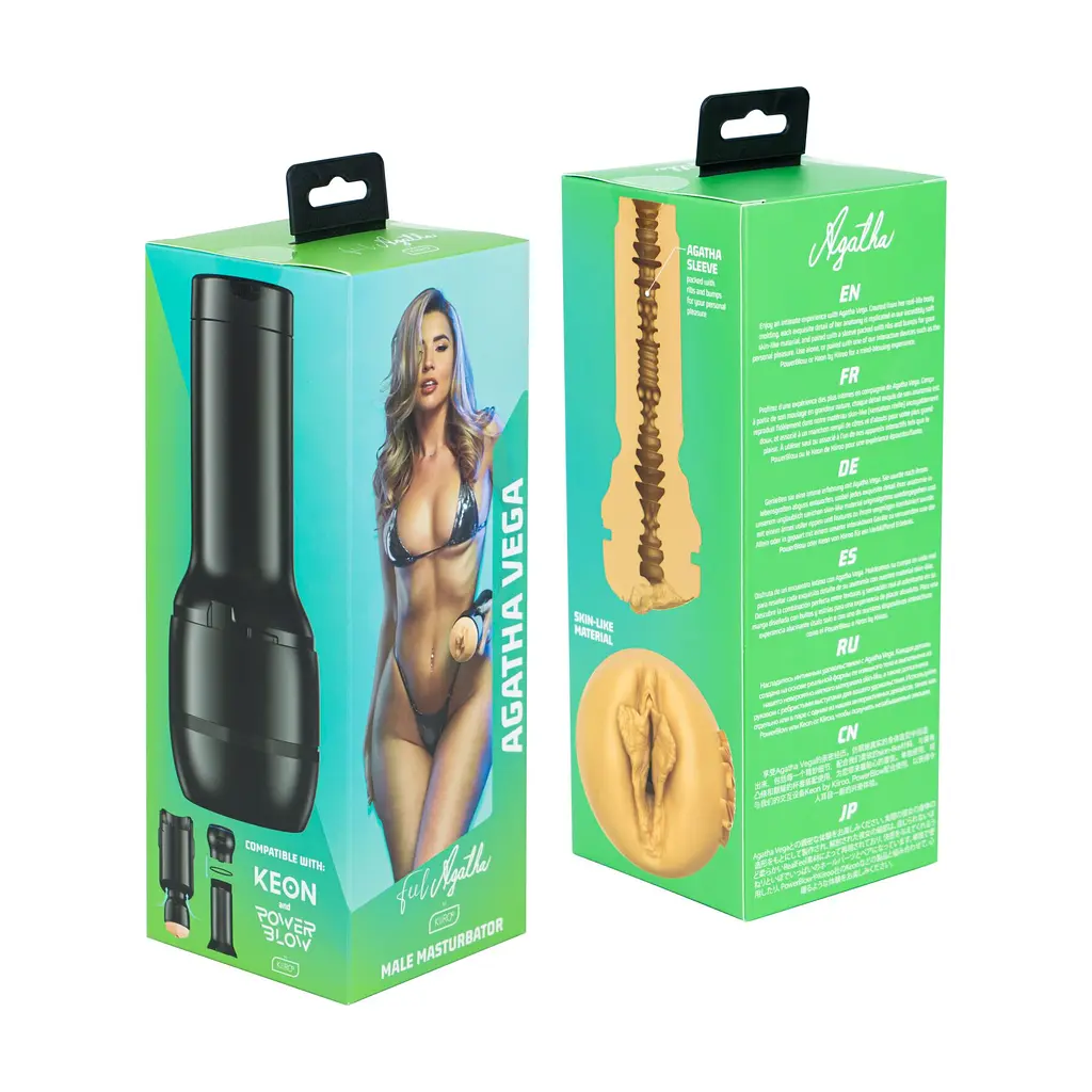 Мастурбатор Kiiroo Feel Agatha Vega PBC, сумісний із PowerBlow та Keon - фото 11