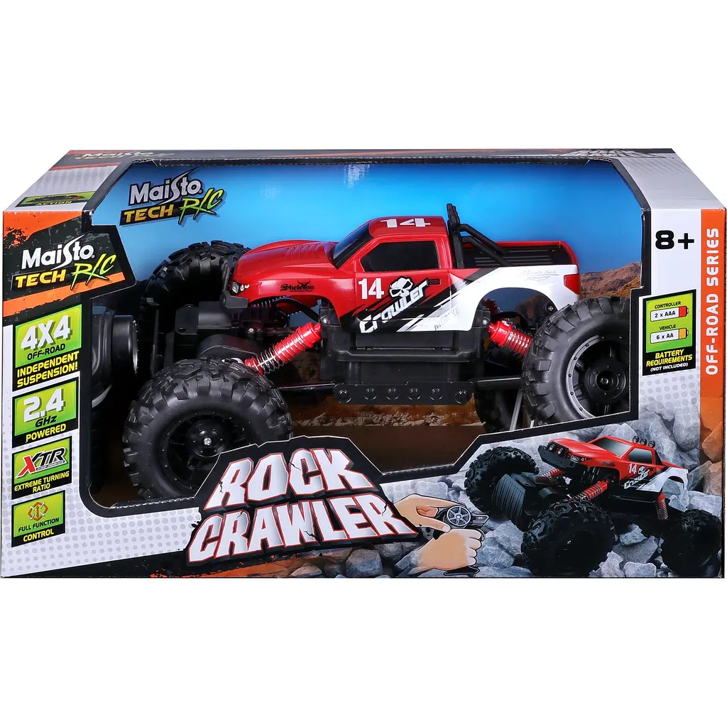 Машинка іграшкова на радіокеруванні Maisto Tech Rock Crawler червона (82746 red) - фото 17