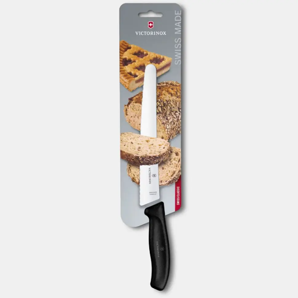 Ніж кондитерський Victorinox Swiss Classic 22см хвил чорн 6.8633.22B - фото 3