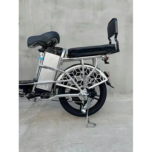 Електровелосипед Minako U18" 600W 48V 18Ah + сидіння/багажник сірий - фото 8