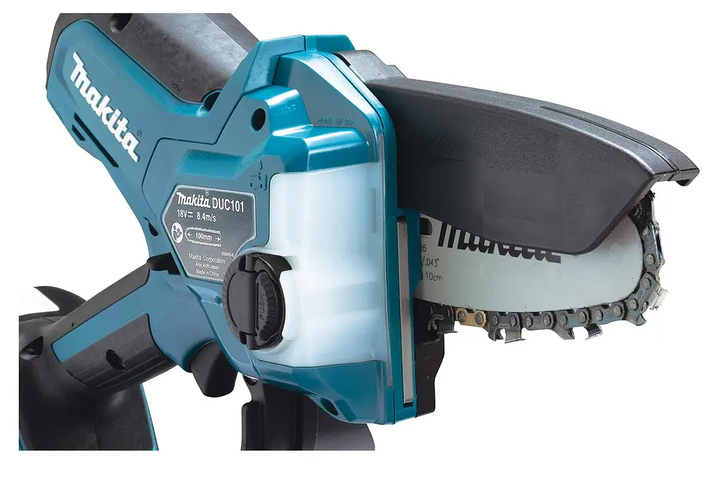 Пила ланцюгова акумуляторна Makita DUC101Z з шурупокрутом Makita DDF453SYX5 (10 см, 8 м/с, 320 Вт, BL, LXT) - фото 5