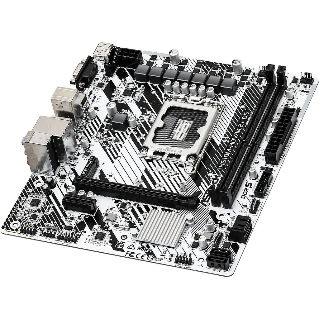 Материнська плата ASRock H610M-HDV/M.2+ D5 Socket 1700 - фото 4