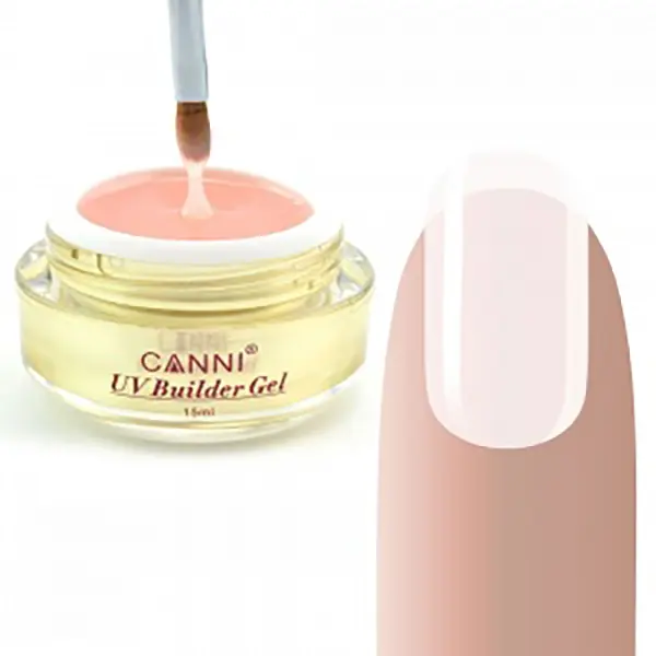 Конструюючий гель Canni 325 Light Nude напівпрозорий 15 мл - фото 2