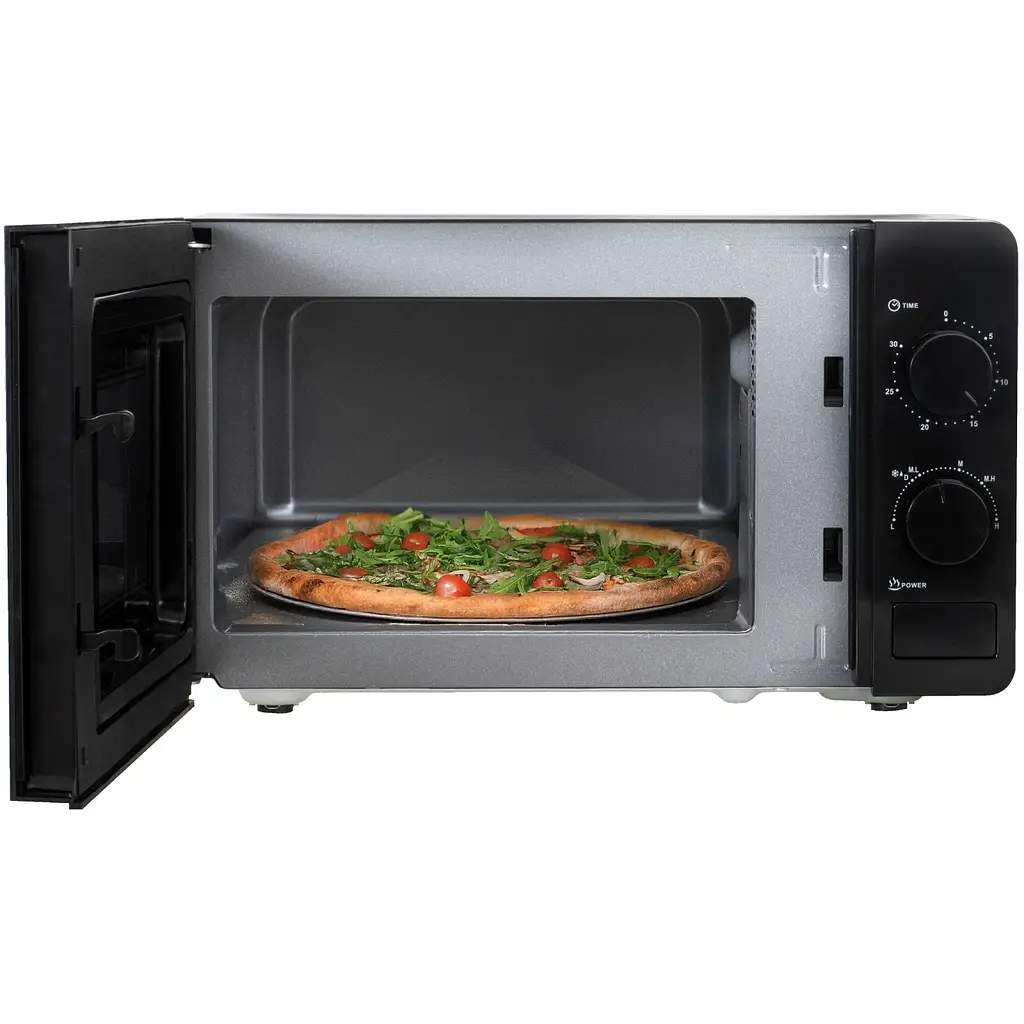 Микроволновая печь Adler AD 6206 20л/ 700Вт/ мех.управл./ откр.кнопкой/ черная - фото 7