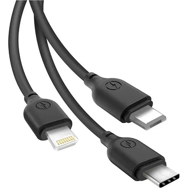 Кабель XO 3in1 micro/type-C/lightning NB103 2.1A/1m Black - фото 2