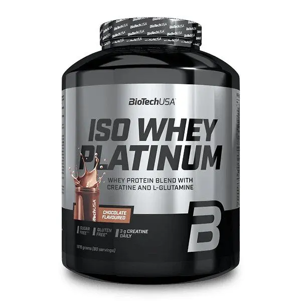 Сироватковий ізолят BioTech Iso Whey Platinum, 1.8 кг - Шоколад