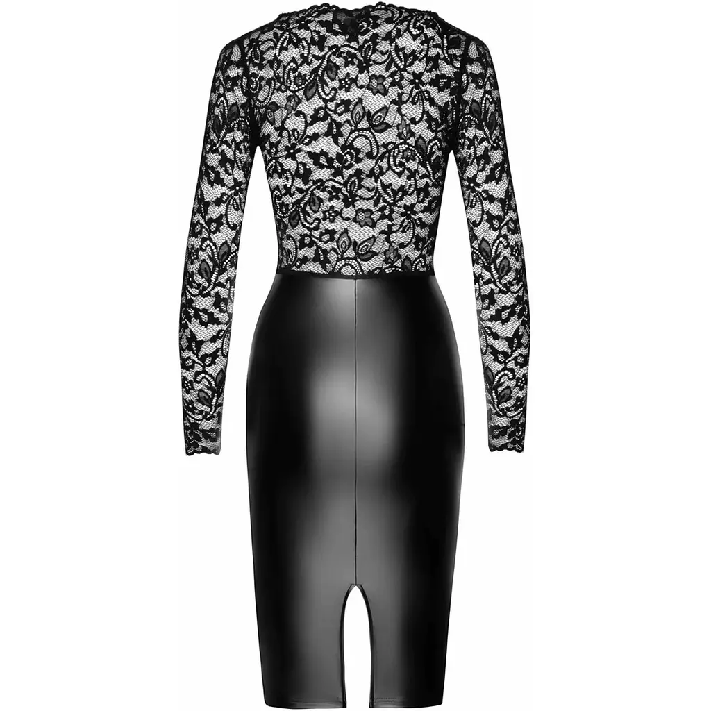 Сукня Noir Handmade F295 Euphoria lace and wetlook midi dress - M - фото 5