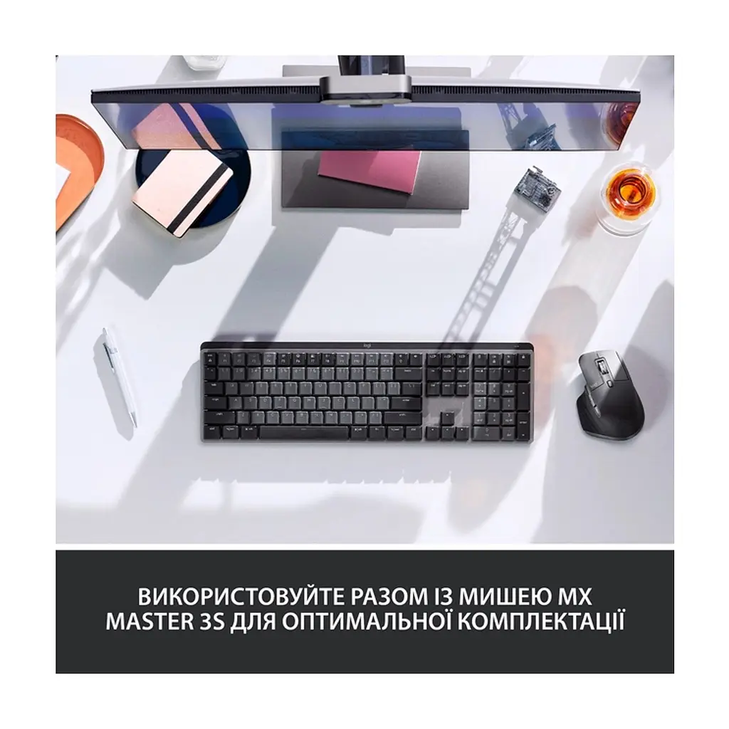 Клавіатура Logitech MX Mechanical Wireless Illuminated Performance Graphite (920-010757) - фото 10