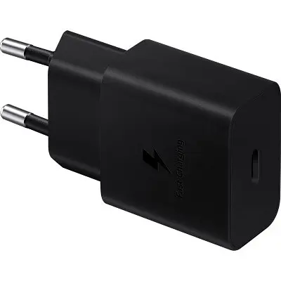 Зарядний пристрій Samsung USB-C 15 Вт чорний + кабель USB-C 1 м (EP-T1510XBEGEU) - фото 9