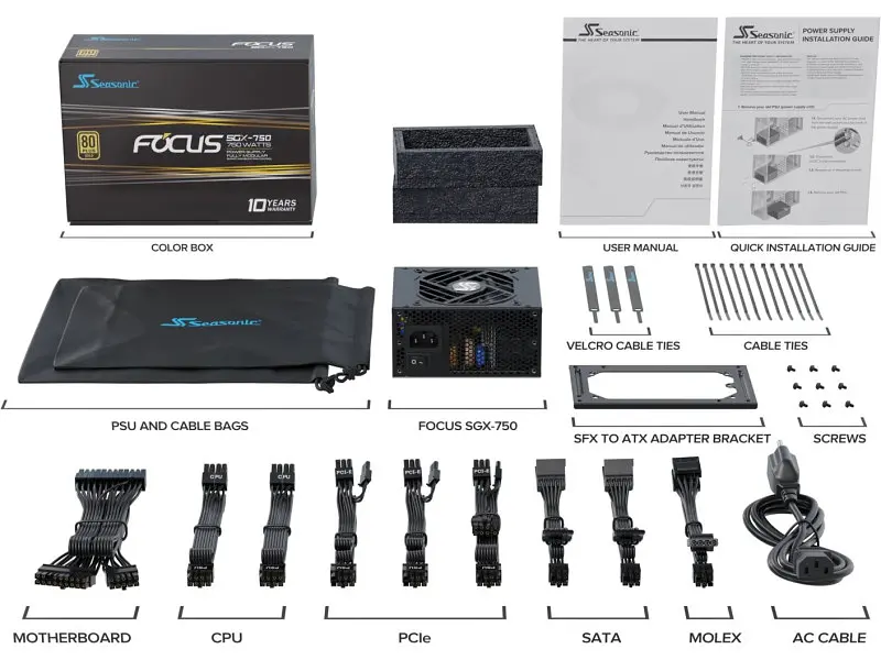 Блок живлення Seasonic FOCUS Gold SGX (FOCUS-SGX-750) - фото 7