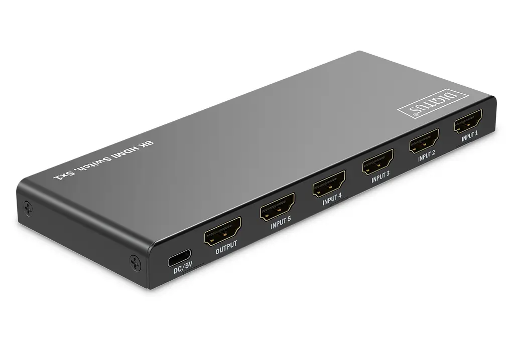 Відеокомутатор Digitus UHD HDMI (INx5 - OUTx1), 8K teh0025046 - фото 3