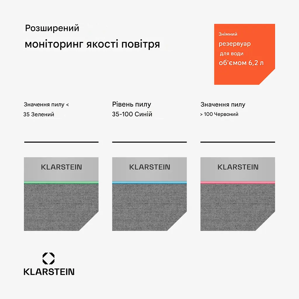 Зволожувач повітря Klarstein AireLux Smart (10047047) - фото 3