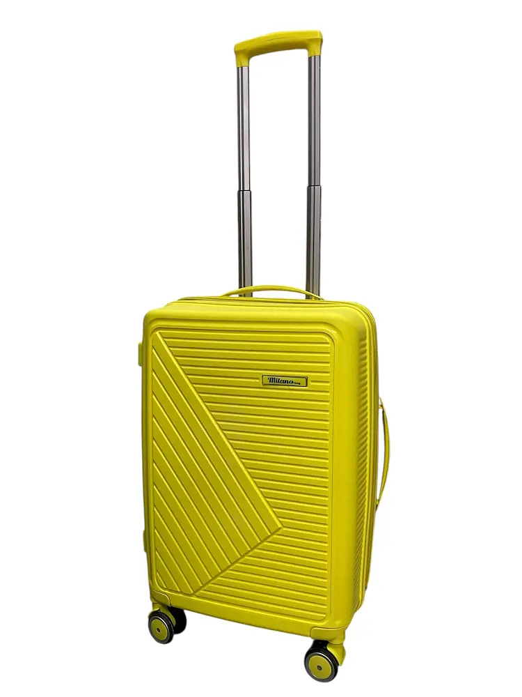 Валіза мала ручна поклажа Milano bag 050 поліпропілен S Жовтий - фото 2