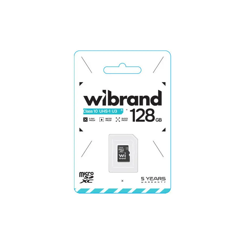 Карта пам'яті Wibrand 128GB mictoSD class 10 UHS-I U3 (WICDHU3/128GB) - фото 2