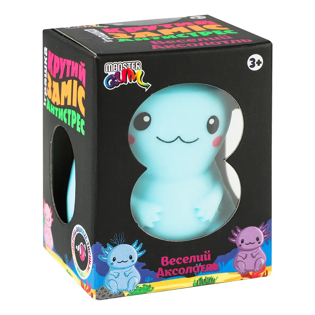 Игрушка-стрейч Monster Gum Веселый Аксолотль 6.5 см (CKS-10766) - фото 3