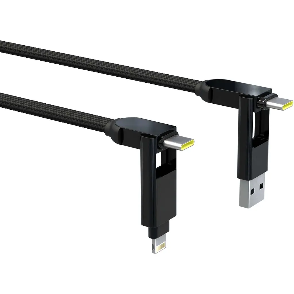 Кабель Rolling Square inCharge XL 3 м чорний (XLL01R) - фото 2
