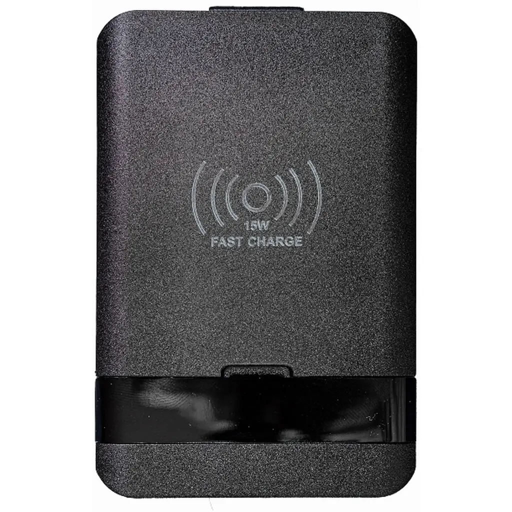 Бездротовий зарядний пристрій TheGeneral Flow 15W з набором перехідників USB/USB C чорний (40070119-01) - фото 2
