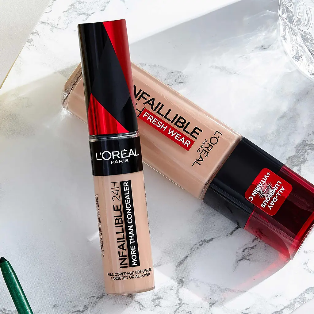 Стійкий багатофункціональний консилер для обличчя L'Oreal Paris Infaillible, відтінок 328.5, 11 мл - фото 6