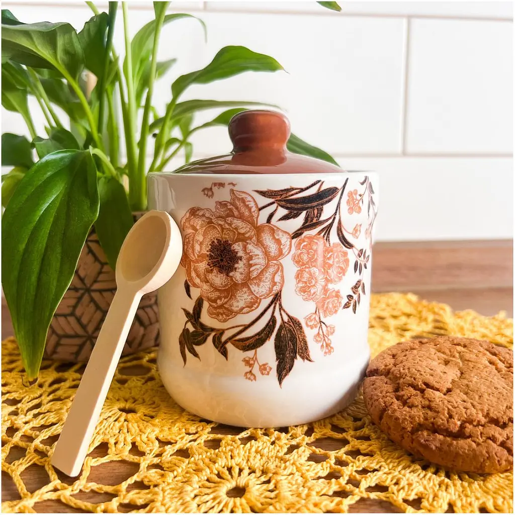 Банка для меда SnT Роспись с деревянной ложкой (700-04-19) - фото 5