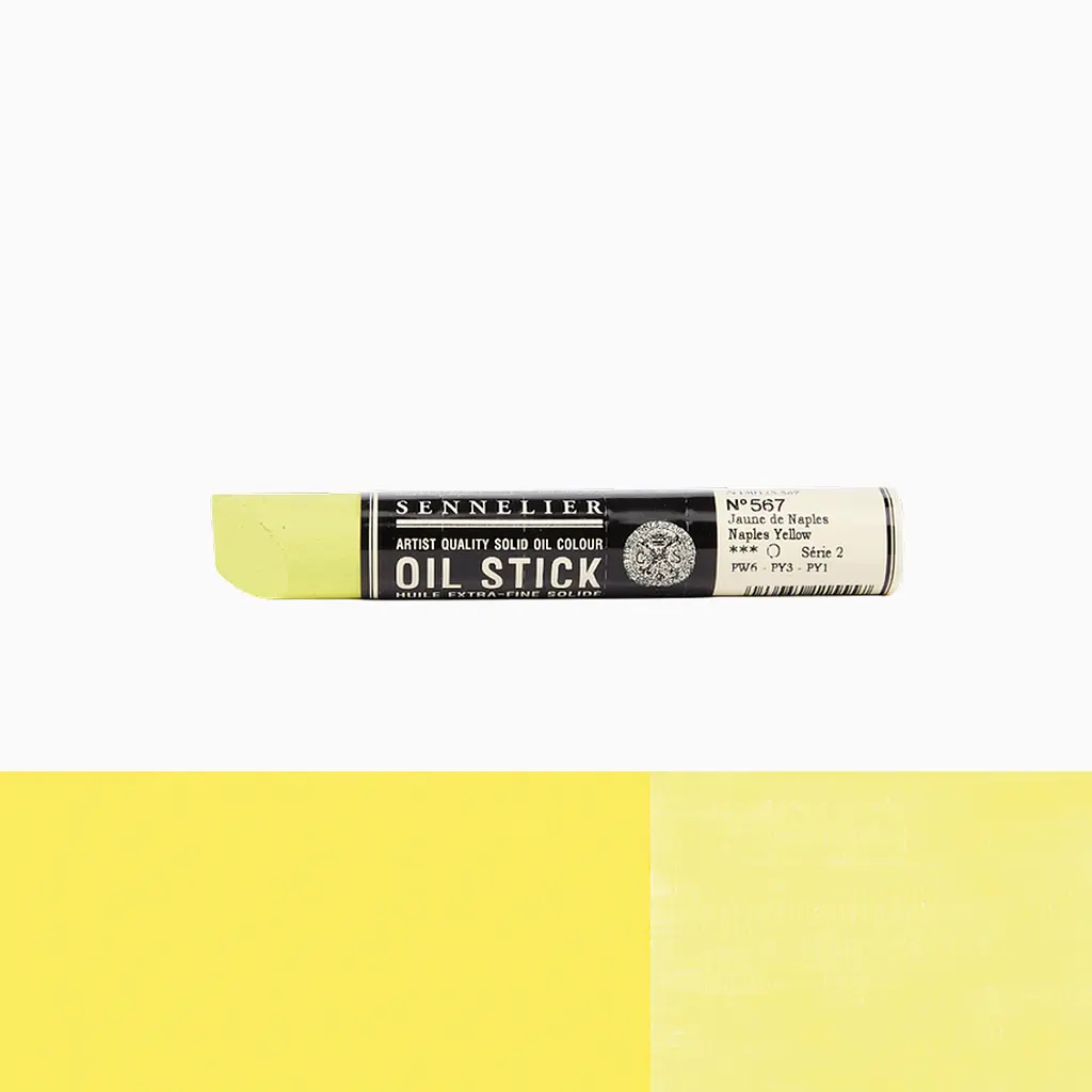 Фарба олійна у формі пастелі Sennelier Oil Stick, 38 мл, S2, Неаполітанський жовтий (Naples yellow) - фото 2