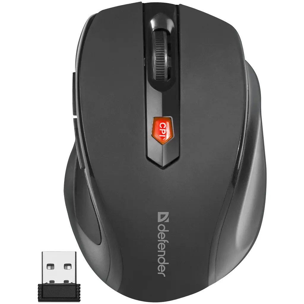 Мишка Defender Ultra MM-315 Wireless Black (52315) - фото 2