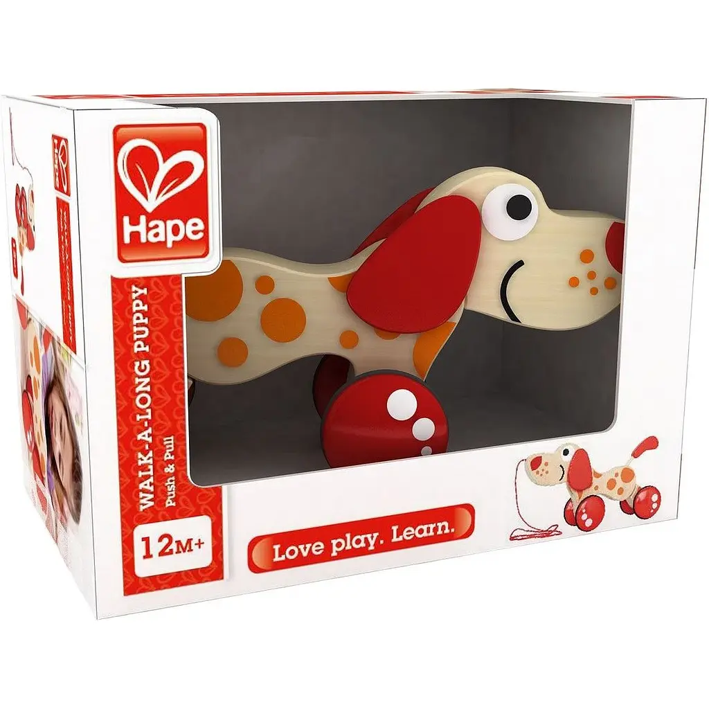 Деревянная каталка Hape Песик (E0347) - фото 6