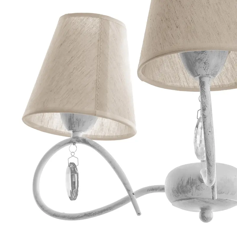 Люстра Brille с абажуром E27 60W WH VN (BKL-593S/3) - фото 3