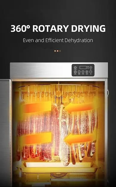 Роторный дегидратор с функцией копчения для колбасных изделий рыбы Food Dehydrator LT-012 - фото 4